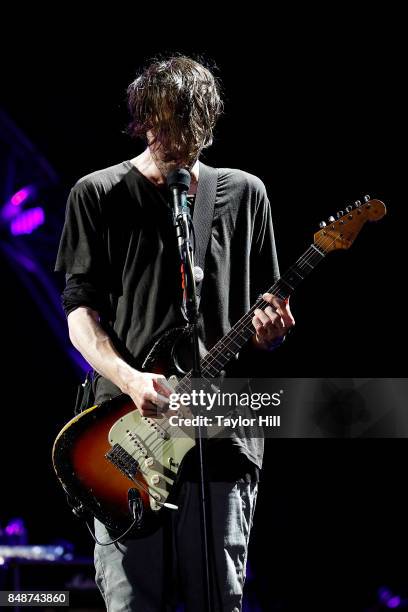 Josh Klinghoffer of Red Hot Chili Peppers perform onstage during Day 3 at The Meadows Music & Arts Festival at Citi Field on September 17, 2017 in...