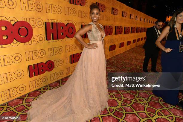 Anika Noni Rose attends HBO's Post Emmy Awards Reception at The Plaza at the Pacific Design Center on September 17, 2017 in Los Angeles, California.