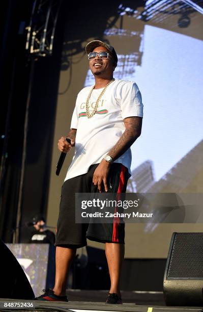 Nas performs onstage during Day 3 at The Meadows Festival & Arts Festival at Citi Field on September 17, 2017 in New York City.