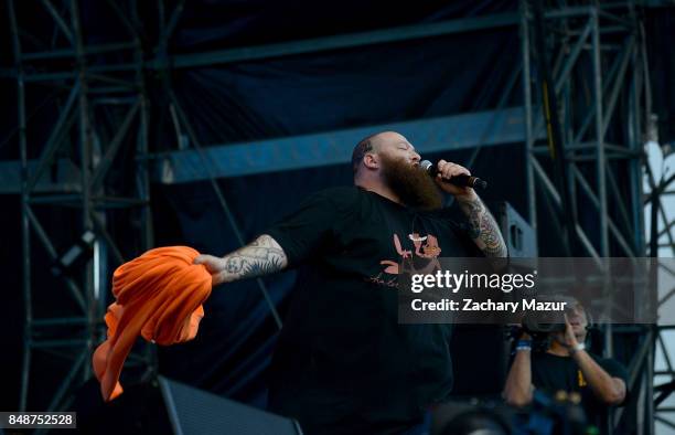 Action Bronson performs onstage during Day 3 at The Meadows Music & Arts Festival at Citi Field on September 17, 2017 in New York City.