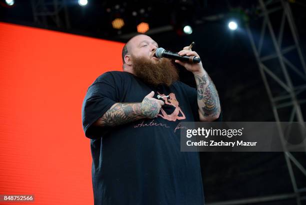 Action Bronson performs onstage during Day 3 at The Meadows Music & Arts Festival at Citi Field on September 17, 2017 in New York City.