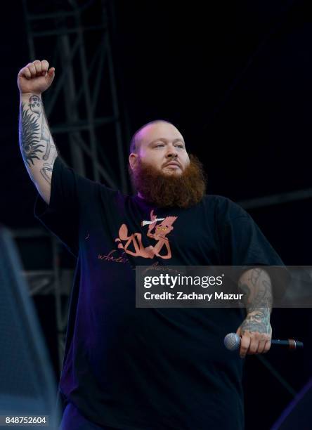 Action Bronson performs onstage during Day 3 at The Meadows Music & Arts Festival at Citi Field on September 17, 2017 in New York City.