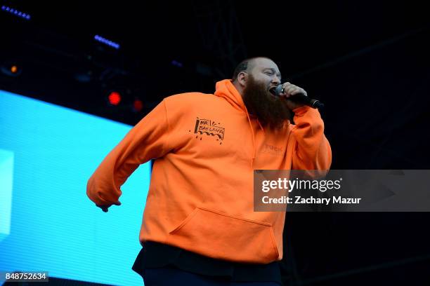 Action Bronson performs onstage during Day 3 at The Meadows Music & Arts Festival at Citi Field on September 17, 2017 in New York City.