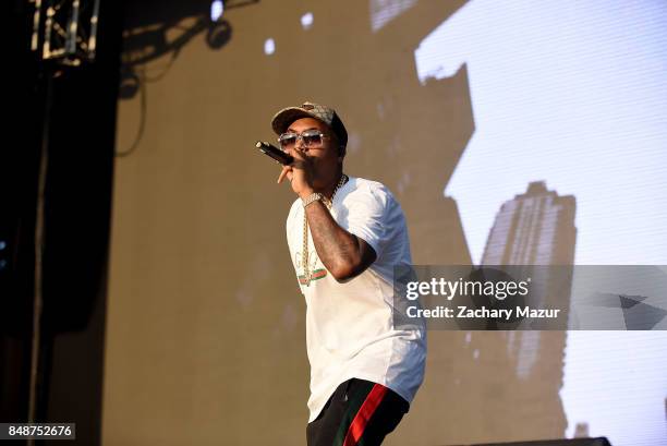 Nas performs onstage during Day 3 at The Meadows Festival & Arts Festival at Citi Field on September 17, 2017 in New York City.