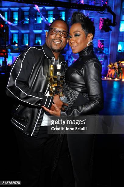 Martin Lawrence and Tichina Arnold attend VH1 Hip Hop Honors: The 90s Game Changers at Paramount Studios on September 17, 2017 in Los Angeles,...