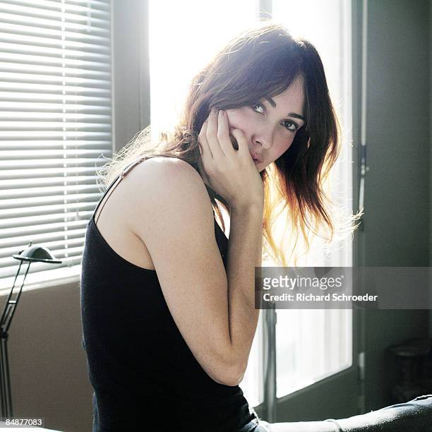 Actress Anita Caprioli poses at a portrait session in Paris on January 28, 2009. .