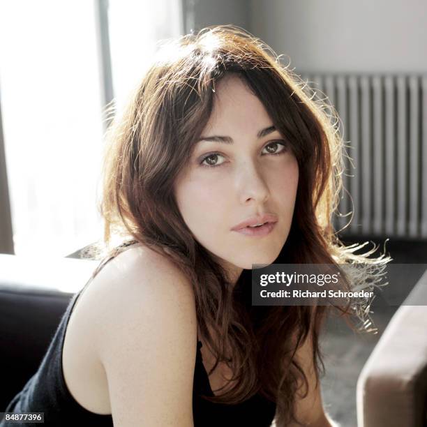 Actress Anita Caprioli poses at a portrait session in Paris on January 28, 2009. .