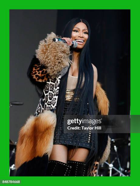 Nicki Minaj performs onstage during Day 2 at The Meadows Music & Arts Festival at Citi Field on September 16, 2017 in New York City.
