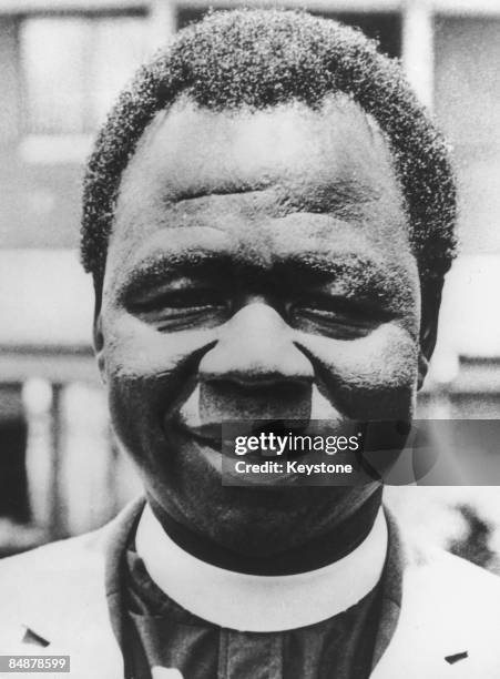 Archbishop Janani Luwum of Uganda , circa 1975. He was arrested and murdered after criticising the regime of Ugandan dictator Idi Amin.