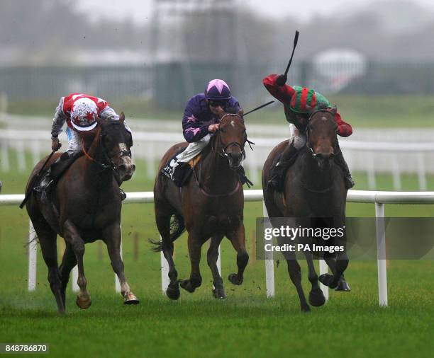 Katla ridden by Seamie Hefferenan goes on to win the Mick Ramsey Lifetime in Racing Achievement Waterford Testimonial Stakes ahead of Custom Cut...