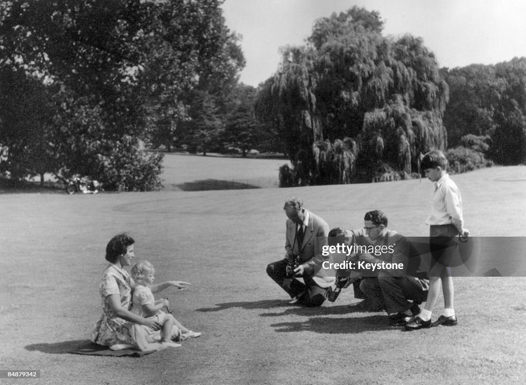 The Belgian royal family enjoy a day out at Laeken, a suburb of... News ...