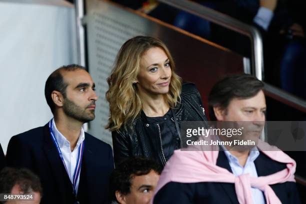 Laurie Delhostal, french journalist during the Ligue 1 match between Paris Saint Germain and Olympique Lyonnais at Parc des Princes on September 17,...