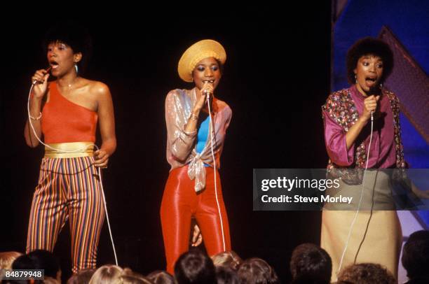 Photo of POINTER SISTERS, L-R. Ruth Pointer, June Pointer, Anita Pointer