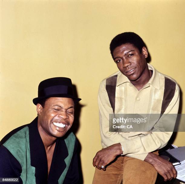 Photo of Sam MOORE and SAM & DAVE and Dave PRATER; Posed portrait of Sam Moore and Dave Prater,