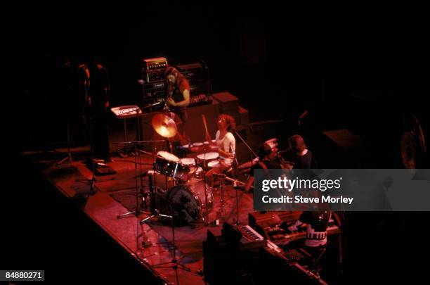 Photo of PINK FLOYD; L-R. Dave Gilmour , Nick Mason, Roger Waters, Dick Parry , Rick Wright performing live onstage on Dark Side Of The Moon Tour at...