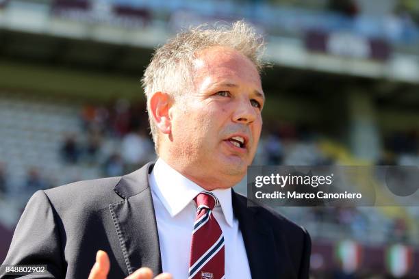 Sinisa Mihajlovic, head coach of Torino FC, looks on before the Serie A football match between Torino FC and Uc Sampdoria .