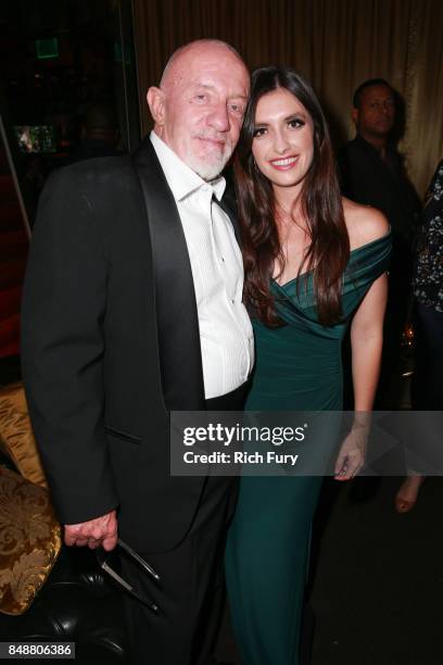 Jonathan Banks and Rebecca Banks attend the AMC Networks 69th Primetime Emmy Awards After-Party Celebration at BOA Steakhouse on September 17, 2017...