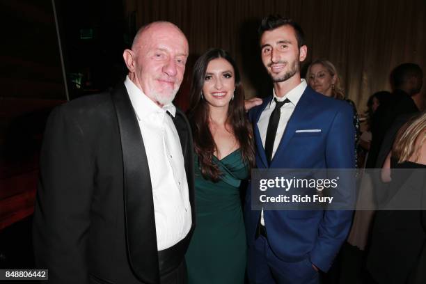 Jonathan Banks and family attend the AMC Networks 69th Primetime Emmy Awards After-Party Celebration at BOA Steakhouse on September 17, 2017 in West...