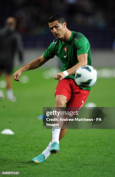 Portugal's Cristiano Ronaldo before the World Cup Group F Qualifying match at the Estadio do Dragao, Porto, Portugal.