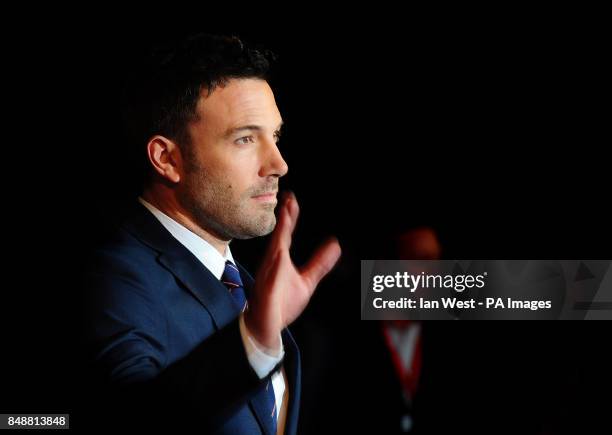 Ben Affleck arrives at the screening of new film Argo at the Odeon cinema in London.