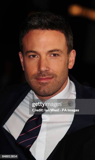 Ben Affleck arrives at the screening of new film Argo at the Odeon cinema in London.