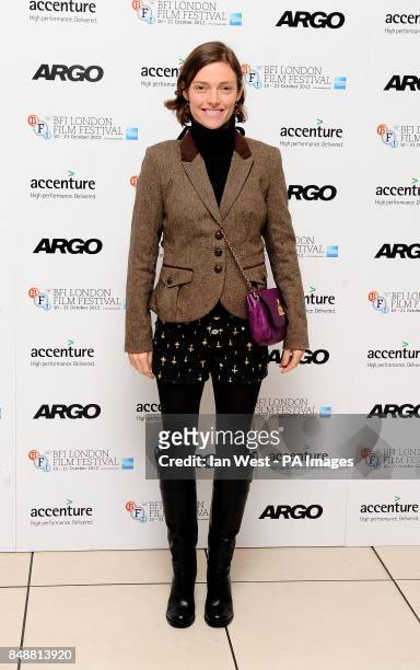 Camilla Rutherford arrives at the screening of new film Argo at the Odeon cinema in London.