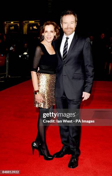 Bryan Cranston and Robin Dearden arrive at the screening of new film Argo at the Odeon cinema in London.