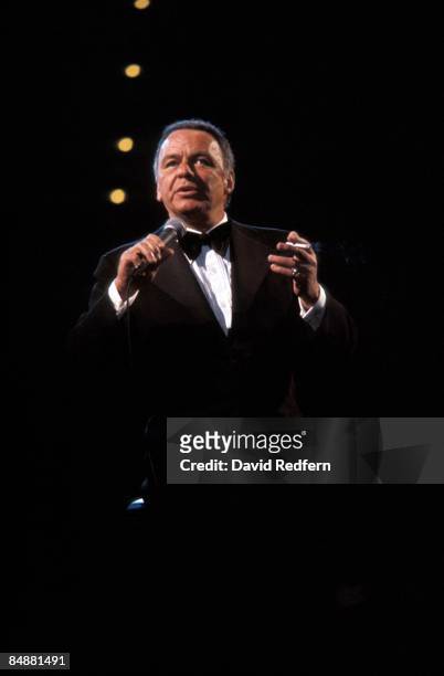 Photo of Frank SINATRA; performing live onstage - on The Main Event tour - Picture: Nelson Hatt