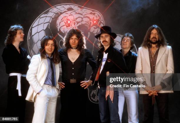 Photo of David COVERDALE and David DOWLE and Jon LORD and Neil MURRAY and WHITESNAKE and Micky MOODY and Bernie MARSDEN, L-R: Neil Murray, Bernie...