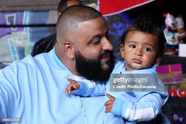 Khaled and Asahd Khaled attend VH1's Hip Hop Honors: The 90's Game Changers at Paramount Studios on September 17, 2017 in Hollywood, California.