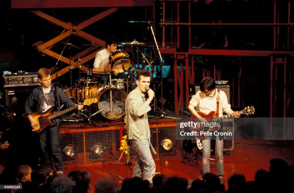 Photo of Mike JOYCE and SMITHS and MORRISSEY and Andy ROURKE and Johnny MARR