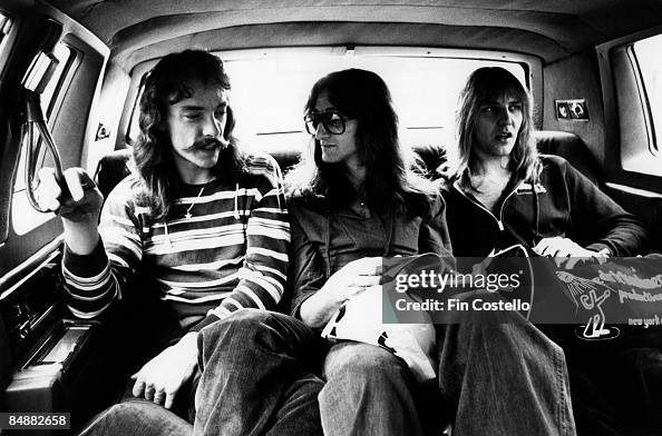 Rush From Photo of Geddy LEE and RUSH and Alex LIFESON and Neil PEART, L-R ...