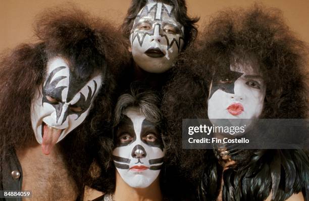 Photo of Ace FREHLEY and Peter CRISS and Paul STANLEY and KISS and Gene SIMMONS; L-R: Gene Simmons , Peter Criss , Ace Frehley , Paul Stanley -...