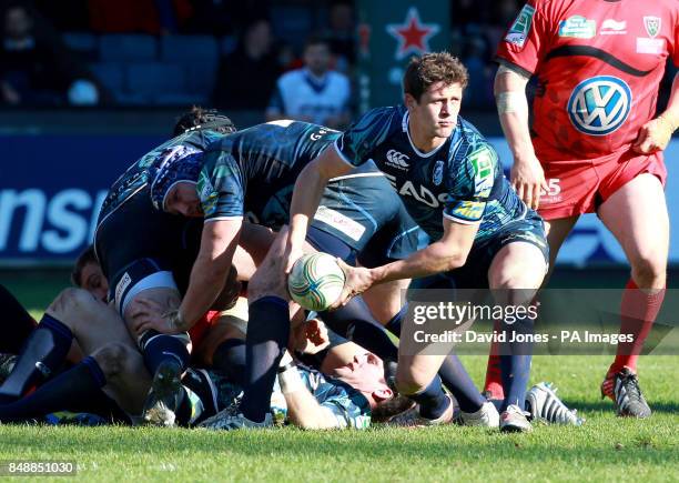 Cardiff Blues' Lloyd Williams during the Heineken Cup match at Cardiff Arms Park, Cardiff.