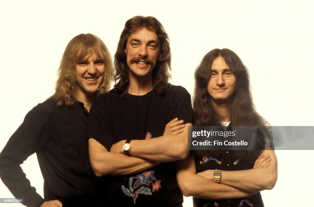 Photo of Neil PEART and RUSH and Alex LIFESON and Geddy LEE