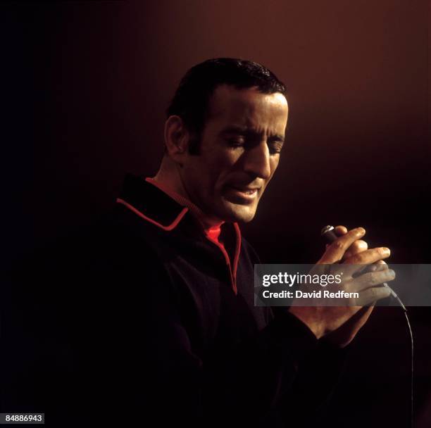 American singer Tony Bennett performs live on stage at Elstree Studios for an Associated Television broadcast in 1962.