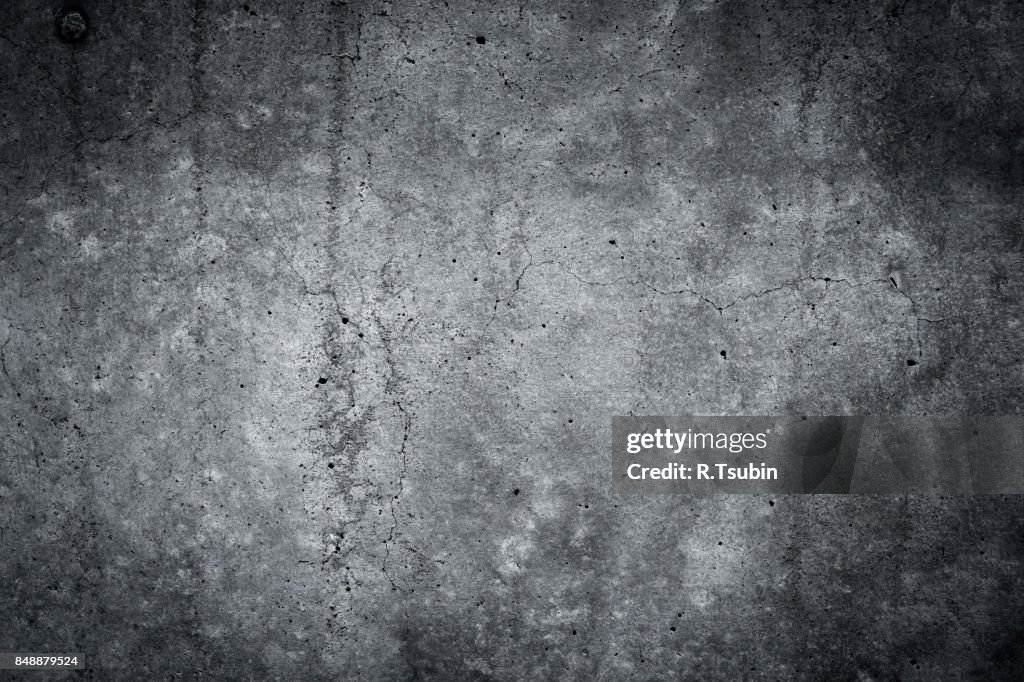 Grungy gray concrete wall texture background