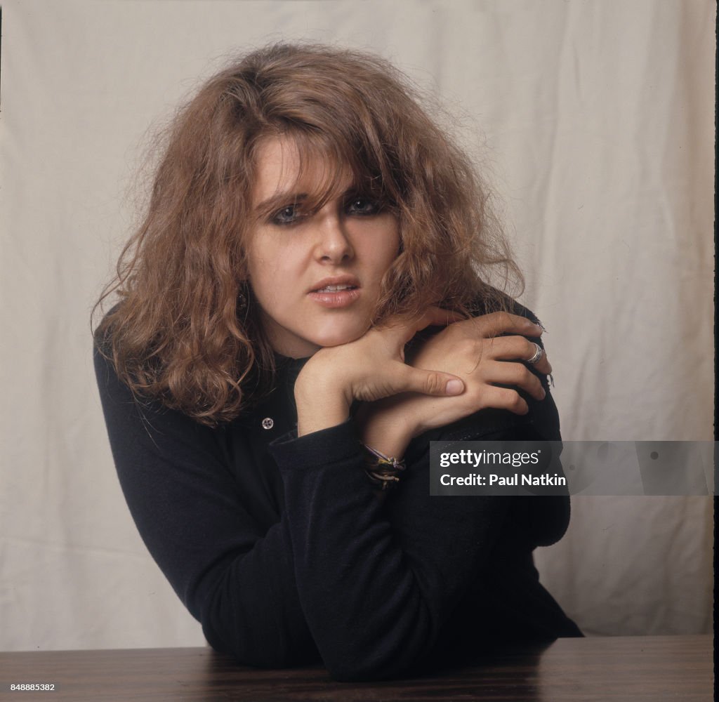 Portrait of Maria McKee, lead singer for the band Lone Justice, at