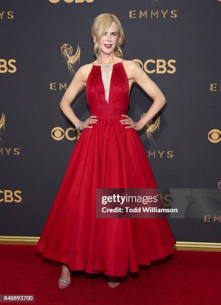 Nicole Kidman attends the 69th Annual Primetime Emmy Awards at Microsoft Theater on September 17, 2017 in Los Angeles, California.