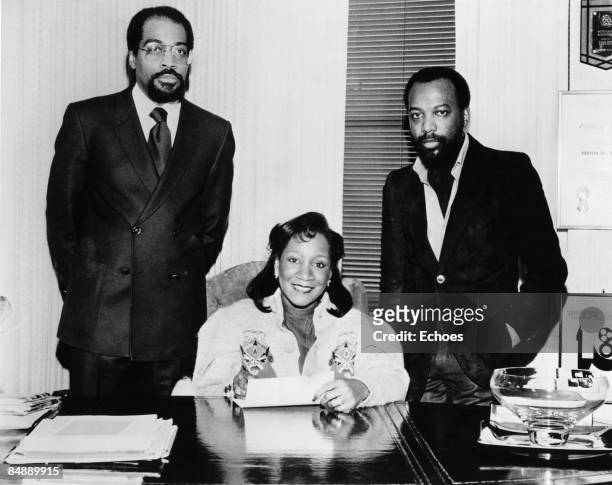 Photo of Leon HUFF and Kenneth GAMBLE and GAMBLE & HUFF and Patti LABELLE; w/Patti Labelle -,