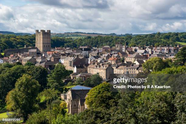 the town of richmond, north yorkshire, england - north yorkshire 個照片及圖片檔