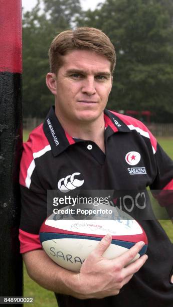 Tim Horan of Saracens rugby union club at Bramley Road on September 8th 2000.