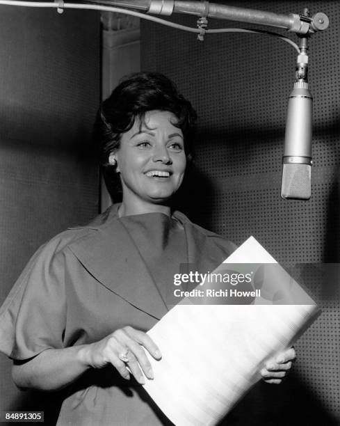 Photo of Kay STARR, In a recording studio