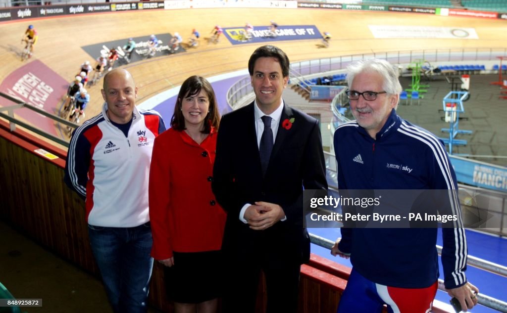 Miliband visits National Cycling Centre