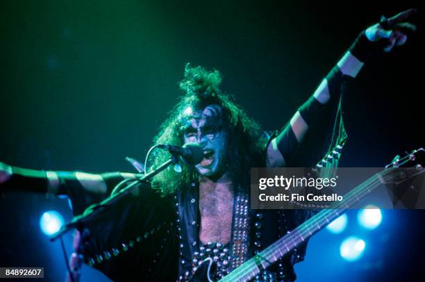 Gene Simms Photo of Gene SIMMONS and KISS, Gene Simmons performing live onstage ...