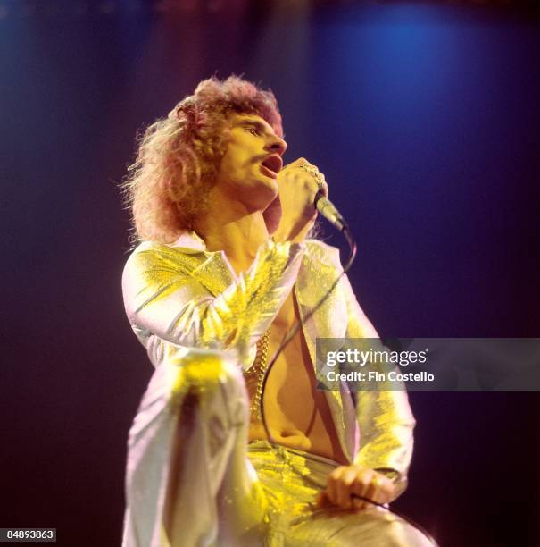 Photo of URIAH HEEP and David BYRON, David Byron performing on stage