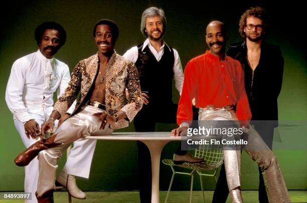 Photo of Errol BROWN and HOT CHOCOLATE; Posed studio group portrait of Hot Chocolate