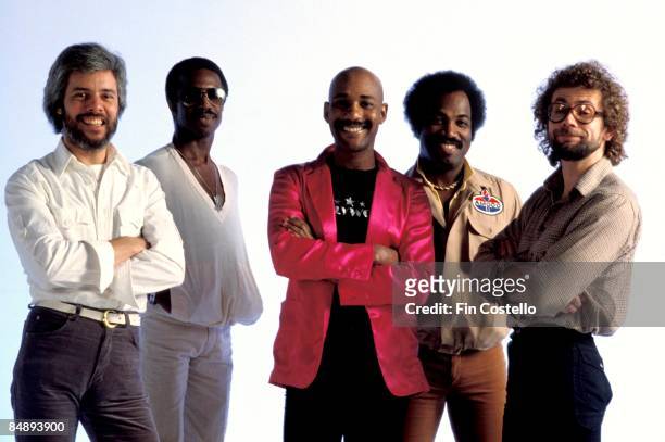 Photo of HOT CHOCOLATE and Errol BROWN; Posed studio group portrait of Hot Chocolate
