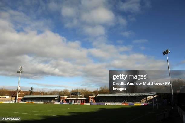 General view of the The Avenue Stadium, home of Dorchester Town