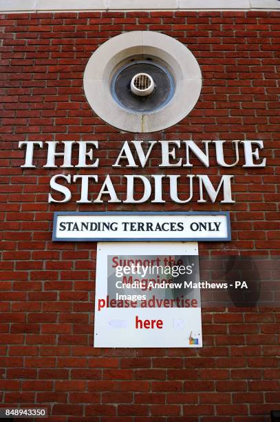 General view of the The Avenue Stadium, home of Dorchester Town